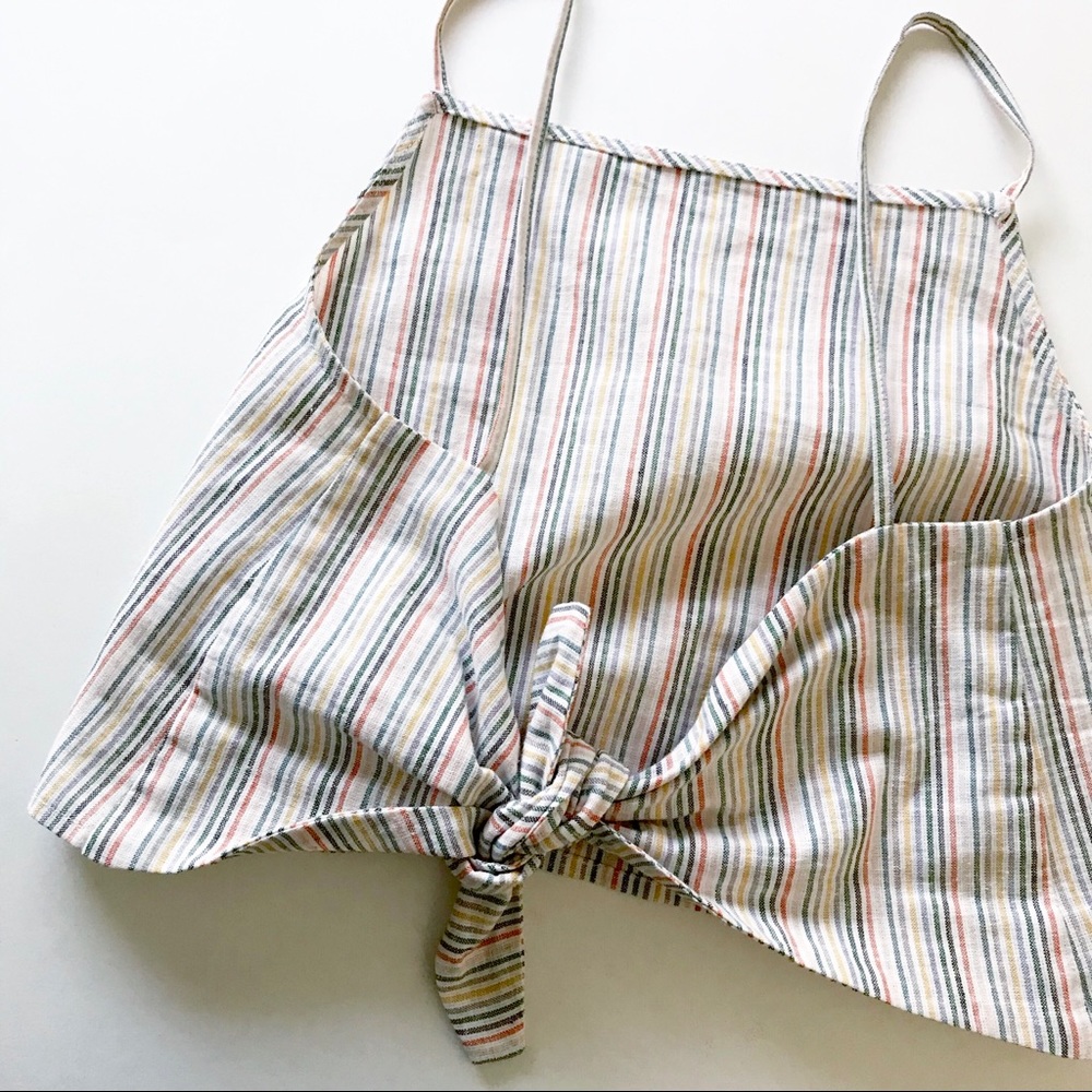 Striped Multicolor Crop Top